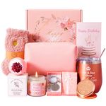 Birthday Gifts for Women, Happy Birthday Hamper Basket for Her, Turning A New Year Old Female Birthday Gifts,Birthday Pamper Box for Ladies, Personalised Birthday Presents for Mom Wife