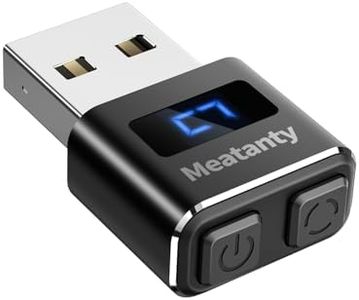 Meatanty USB Mouse Jiggler Tiny Undetectable Mouse Mover with Separate Mode and ON/OFF Buttons,Digital Display and Protective Cover,Supports Multi-Track,Driver-Free,Plug-and-Play Keeps PC/Laptop Awake