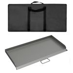 Professional 14x32 in Flat Top Steel Griddle for Camp Chef EX60LW EX60P,Fry Griddle Accessories for Camp Chef 2 Burner Propane Stove Grill,1 Carry Bag
