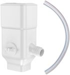 Prestantious Downspout Diverter, Rainwater Diverter Fits for 3”x 4”Oversize Downspout and 2”x3” Downspout, Rainwater Collection System with Adjustable Valve, Diverts Water into Rain Barrel, 4ft. Hose