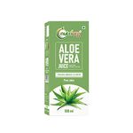 Nutriorg Organic Aloe Vera Juice with Pulp 500ml | Cold-Pressed Pure Aloe Vera | Supports Hair, Skin, Detox, Weight Loss & Immunity | No Added Sugar | Ayurvedic Juice for Liver & Digestive Health