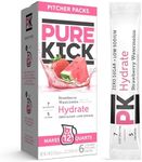 Pure Kick Hydration Pitcher Pack, Strawberry Watermelon, Includes 6 Packets, 1 Box, Makes 12 Quarts Total