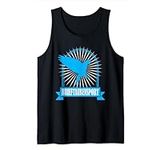 Racing Pigeon with blue Goal Tank T