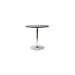 Winsome Wood 29-Inch Round Dining Table, Black with Metal Leg