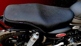 Sahara Seats Honda Highness CB 350 Cushion Seat Cover (Black), Leather