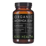 KIKI Health - Organic Moringa Leaf Capsules 500mg - Made from 100% Organic Moringa - No Artificial Colours, Preservatives, Sweeteners or Fillers - Suitable for Vegans - 120 Capsules