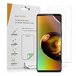 kwmobile Screen Protectors Compatible with Sony Xperia 1 V Screen Protector - 3x Ultra-Clear Transparent Phone Films