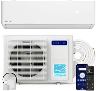 DELLA 24,000 BTU Wifi Mini Split, Work with Alexa, Energy Star 208/230V 20 SEER2 Cools Up to 1500 Sq.Ft Inverter Air Conditioner w/2 Ton Pre-Charged Heat Pump & 16.4ft Installation Kits