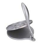 Tortilla Press,Roti Pressing Tool 20cm Aluminum Alloy with Curved Handle Suitable for Home Kitchen Cooking