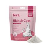 Fera Pets Skin & Coat Goat Milk Cat & Dog Food Topper – for Pet Coat Thickness and Skin Hydration with Collagen, Biotin & Vitamin C - 60 Servings