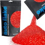 Hemway Automotive Metal Flake Glitter FINE 1/64" 0.015" 0.4mm 375 microns Paint Additive Metal Flake 100g for use with Car Bike Van Truck Wagon Automotive Spray and Spray Painting (Red)