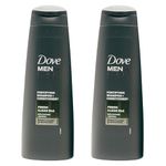 Dove Bundle With Dove Men+ Care Shampoo & Conditioner Cleansing With Methol and Caffeine 2 in 1 (2x 250ml) With Oerich Card