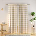 Buffalo Check Curtains 108 inch Lon