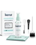 BARROT Essentials Mini Device Cleaning Kit | Includes 50ml Non-Alcohol Screen Cleaner, 3 x High-Precision Brushes & 20x20CM Plush Microfiber