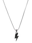 Viraasi Lightning Bolt Pendant with Chain for Men and Boys