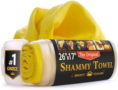Premium Shammy Cloth for Car Drying - 26”x17” - Super Absorbent Chamois Towel for Car - Scratch-Free, Reusable & Soft