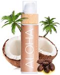 COCOSOLIS Aloha Tanning Accelerator with Vitamin E, Cocoa Butter - Organic Tanning Oil & Body Lotion with 6 Precious Oils (110)