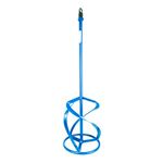 Toolty Professional Mixing Paddle 180 x 750mm - M14 Thread - Painted Mixer Whisk Stirrer - Negative 3-Blade - for Plaster, Gypsum, Adheives, Concrete, Cement, Glue, Paint, DIY - TLTY-1566P