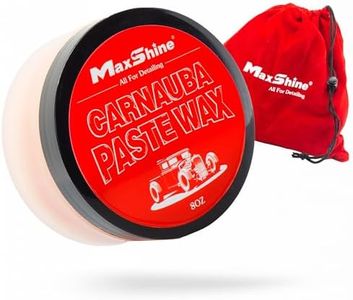 Maxshine Carnauba Paste Wax (8oz) - Premium-Quality Wax for Professional Detailing - Easy Application on Cars, RVs, Boats, Motorcycles - Delivers a Deeper, Wetter, Brighter Shine That Lasts for Months