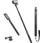 47 Inch / 120 CM Selfie Stick for Insta 360, ULANZI MT-58 Monopod for Action Cam, Extendable Handheld Pole Stick Compatible with Gopro Hero 11/10/9/8/7 Insta360 One XR/RS/GO 2 DJI Osmo Action