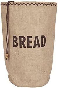 Natural Elements Eco Bread Bag with Drawstring, Jute / 100% Cotton, 34 x 17 x 42 cm