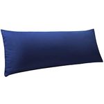 NTBAY Body Pillowcase - Brushed Microfiber 20x54 Pillowcase - Soft, Wrinkle-Free, Fade-Resistant, Stain-Resistant, Body Pillow Cover with Envelope Closure - 20x54 inches, Navy Blue