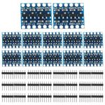 HUAREW IIC I2C Logic Level Converter Bi-Directional Module with 4 Way Channels 5V to 3V Shifter Compatible with Arduino(12 pcs)