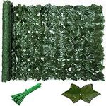 39" X 118" Artificial Ivy Privacy Fence Screen 100 * 300 Cm Faux Hedges Vine Leaf Decoration Panels for Outdoor Panel Decor Garden Indoor Patio Greenery Decorative Balcony Grass Wall