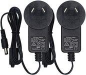 2-Pack AC to DC 12V 1A Power Supply Adapter, Plug 5.5mm x 2.1mm