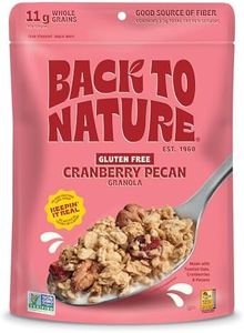 Back to Nature Granola Cereal - Gluten Free, Non-GMO, Plant Based Snacks made with Whole Grain Rolled Oats - Cranberry Pecan, 11 Ounce (Pack of 6)