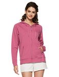 Van Heusen Women Athleisure Antiviral Hoodie - Smart Tech+, Easy Stain Release, Moisture Wicking_66601_Pink Blush_L