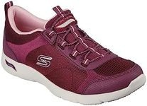 Skechers Women's Arch Fit Refine - Her Ace Bungee Lace Sneaker, Plum, US 6