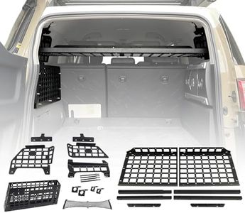 HIGH FLYING for Toyota FJ Cruiser (XJ10) 2007-2014 Car Accessories Modular Storage Molle Panel System Trunk Shelf Interior Luggage Carrier Rack Trunk Organizer (Whole Kit)