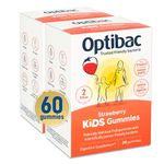 Optibac Probiotics Kids Gummies - Kids Probiotic with Vitamin D & Calcium for Immune System Support & Gut Health with 2 Billion Bacterial Cultures - 60 Vegan Gummies