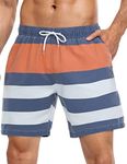 Nonwe Men's Swim Shorts Striped Sea