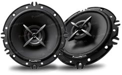 PunkMetal Car Speaker PM-62CX 15.24 cm (6 inch) 2-Way Coaxial Speakers (Black), Peak Power - 260W, RMS Power - 45W, Rated Power - 40W