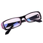 IBLUELOVER Women Men Anti UV Fatigue Computer Glasses Anti Blue Light Blocking Glasses Square Frames Safety Eyeglasses for Reading PC Smartphone Tablets Gamer Transparent Lenses Unisex