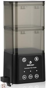 fishkeeper Automatic Fish Feeder for Aquarium - 520ML Large Capacity Adjustable Fish Feeder Automatic Dispenser with Timer for Vacation, Weekend or Daily Use, Three Fixed Methods