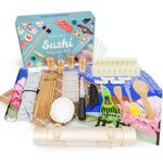 AOSION Sushi Making kit, 24 in 1 Sushi Making Kit for Beginners, Kids, Pro Sushi Makers and Sushi Lovers, All-in-1 Sushi Bazooka Maker Kit with Free Sake Cups and Placemats