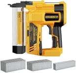 KORAMONTXY 2" Cordless Brad Nailer, 2-in-1 18GA Staple Nail Gun Battery Powered Compatible with DeWalt 20V MAX Battery, Electric Nail Gun Stapler with 2000 Staples and Nails (Battery Not Included)