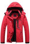 Pooluly Women's Ski Jacket Warm Winter Waterproof Windbreaker Hooded Raincoat Snowboarding Jackets