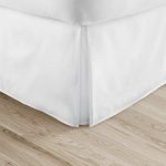 Linen Market Luxury Pleated Bed Skirt, California King, White