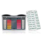 Test All Water – User-Friendly Lovibond Water Tester | Pool & Hot Tub Testing Kit with Rapid DPD No.1 & Phenol Red | Accurate Chlorine & pH Measurement, Includes Tablet Reagents for 20 Uses