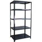 Mil-Nil Prime CRC Sheet 5 Shelf Multipurpose Space Saving Storage Rack, 72 x 36 x 24 Inch, 18 Gauge (Grey) 14 Gauge Angles