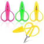 WLLHYF 3Pcs Mini Scissors Set, Mini Scissors Thread Tiny Scissors Colorful Travel Scissors with Protective Cover Embroidery Craft Scissors for Sewing, Crafts, and Yarn 2.48 × 1.69 inches