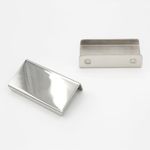 RCH Hardware PL-SS161-50 Solid Stainless Steel Modern Finger Edge Pull, 2 3/4 Inch, Polished Chrome