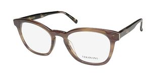 VERA WANG EYEGLASS FRAME V509 TA TABAC BROWN SILVER 50-19-140