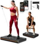 SQUATZ Pluto Home Smart Gym - 100lbs of Resistance - All-in-One Digital Gym Machine, WiFi and Bluetooth Enabled, Home Gym Equipment for Full Body Workouts