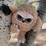 Grumpy Baby Sloth - Adorable Super Soft Plush Stuffed Animal Toy Doll (Glitter Eyes) - Large 12 Inch - Unique Toys for Kids and Adults