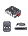 IFOOTAGE Camera Quick Release Plate Q38, Quick Release System QR Plate Camera Tripod Mount Adapter for Sony Canon Monopod DSLR Stabilizer Slider DJI